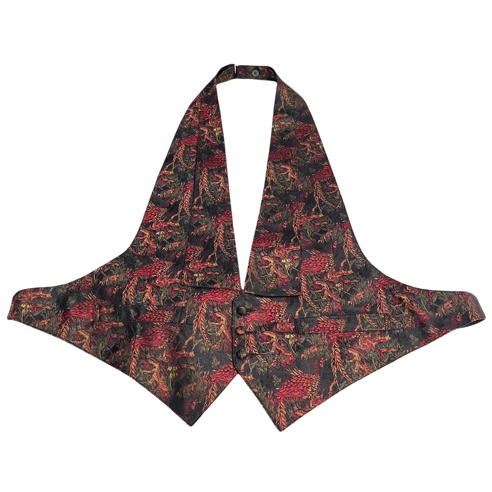 Brooks Brothers All Silk 100% Mens Burgundy Vest Size M